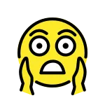 Face Screaming In Fear SVG Icon